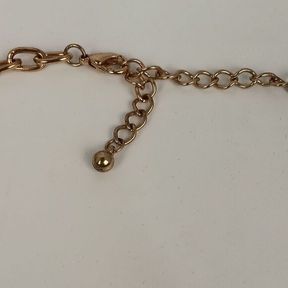 Womens Silver / Gold Tone Multi Chain Statement Necklace - Picture 6 of 10